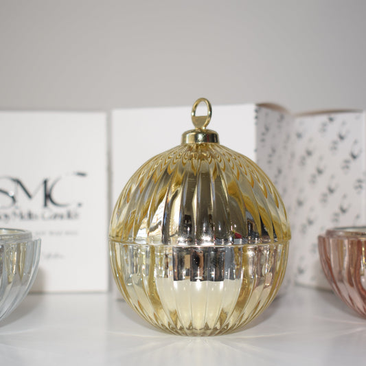 Gold Gingerbread Bauble Candle 90g